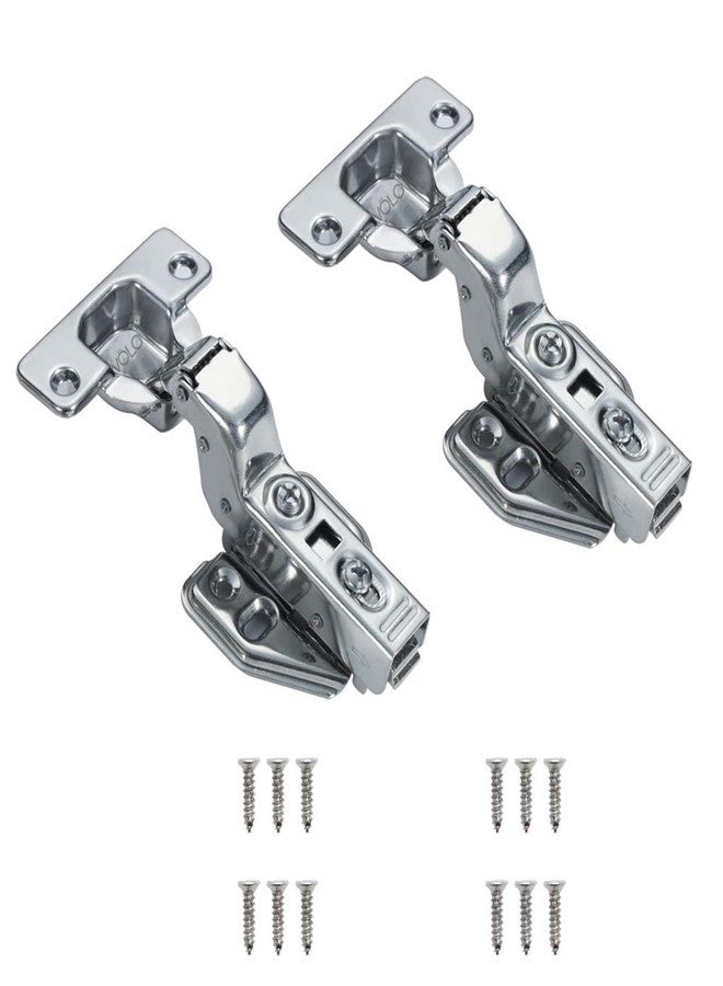 Volo European Style Steel Clip-on Soft Close Concealed Cabinet Hinges (Pack of 2 Pcs.), 15* Crank- Inset - Image 1